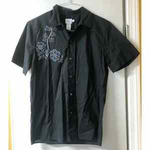 Men's CALVIN KLEIN JEANS Button Down Size Small Short Sleeve Embroidered